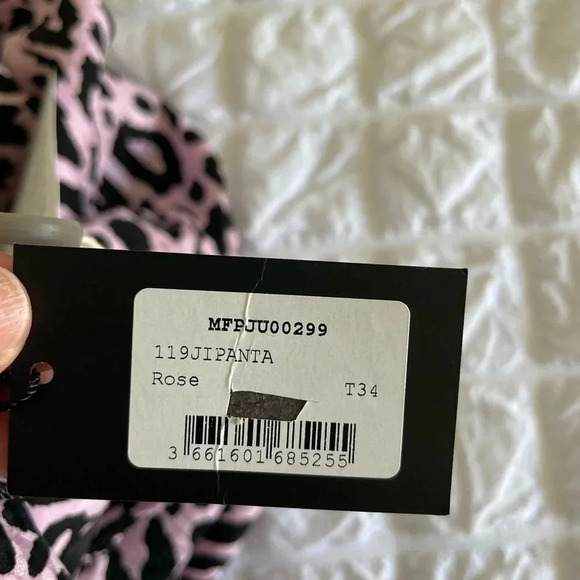 Maje pink leopard jipanta open slit midi skirt - Picture 14 of 15